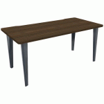 BUREAU EVIDENCE L.140 X P.80 CM NOYER PIED ANTHRACITE - VINCO