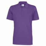 COTTOVER POLO MANCHES COURTES HOMME - CERTIFIÉ GOTS VIOLET - TAILLE XXL