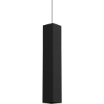 CUBE SUSPENSION, 1X GU10, MAX 33W, MÉTAL, NOIR MAT, H40CM NOIR - RAL 9005 - NOIR - RAL 9005 - LUMICOM