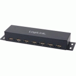 HUB USB 2.0 POUR UN MONTAGE MURAL, 7 PORTS, BOÎTIER