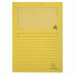 LOT DE 16 - PAQUET DE 25 CHEMISES À FENÊTRE FOREVER 130G/M2 - 22X31CM - JAUNE