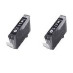 LOT DE 2 CARTOUCHES COMPATIBLE CANON CLI 8BK NOIRE