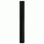 POTELET PROVINCE Ø 114 MM INOX BROSSÉ - ZINC NOIR 9005 - PROCITY