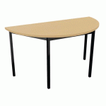 TABLE DE RÉUNION DEMI-LUNE TREFF 140 X 70 HÊTRE / NOIR