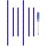 TLILY - 7 PIÈCES BANDES EN PELUCHE SOUPLES POUR V6 V7 V8 V10 V11 TÊTE DE ROULEAU SOUPLE POUR ASPIRATEUR AVEC PIÈCE DE RECHANGE POUR TOURNEVIS