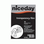 50 TRANSPARENTS POUR IMPRIMANTES JET D'ENCRE - NICEDAY - DÉTECTION OPTIQUE