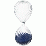 ATMOSPHERA - SABLIER BOULE BLEU OCÉAN HAUTEUR 20 CM