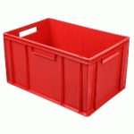 BAC EMPILABLE EURO 600 X 400 MM, ROUGE - 320 MM