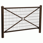 BARRIÈRE PROVINCE GRILLAGÉE 1.57 M AGORA - ZINC MARRON 8017 - PROCITY