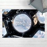 MICASIA - TAPIS EN VINYLE - NASA PICTURE VIEW OF EARTH FROM ISS - PAYSAGE 2:3 DIMENSION HXL: 120CM X 180CM