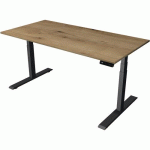 BUREAU MOVE 2 ÉLECTRIQUE L 1600 X P 800 MM CHÊNE/ANTHR.-2713 - KERKMANN