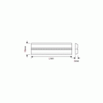 FER DE RABOT CARBURE POUR SYSTEME CENTROLOCK - LONGUEUR 130 MM (L'UNITÉ)