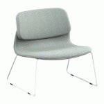 LOT DE 2 - CHAUFFEUSE SOLAIRU TISSUS GRIS CHINÉ