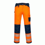 PORTWEST PW340 PANTALON PW3 HI-VIS WORK ORANGE/MARINE - TAILLE 46 - STANDARD