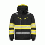 PROJOB 6446 PARKA PRIMALOFT EN ISO 20471 CLASSE 1 - EN 343 3/1 JAUNE/NOIR - TAILLE L