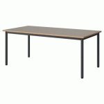 TABLE MALIBU 160X80 T4 4P STRA ALAISÉ GRIS U727/GRIS 7016