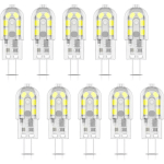 GROOFOO - 10X G4 AMPOULE LED 2W LED BULB 12 SMD 2835LEDS BLANC FROID 6000K AMPOULE LAMPE 200LM ÉQUIVALENT À LAMPE HALOGÈNE 20W AC/DC12V