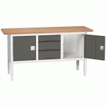 BOTT 1 ETABLI MONOBLOC VERSO 1750X600X830-930MM - BOTT