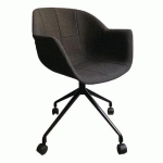 CHAISES GANT PIED NOIR ASSISE ANTHRACITE - PAPERFLOW