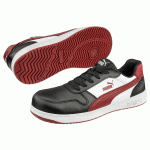 CHAUSSURE DE TRAVAIL FRONTCOURT P 42 BAS NOIR/BLANC/ROUGE S3L - PUMA - 640203