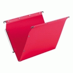 LOT DE 10 - DOSSIER SUSPENDU POUR ARMOIRES POLYPROPYLÈNE OPAQUE ULTIMATE ELBA FOND 15 MM ROUGE