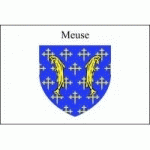 DRAPEAU MEUSE : DIMENSIONS - 50 X 75 CM