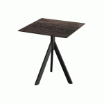 INFINITY TRIPOD TABLE DE BISTROT RIVERWASHED WOOD 70X70 CM - VEBA