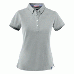 JAMES HARVEST LARKFORD POLO PIQUE FEMMES GRIS MÉLANGE - TAILLE XS