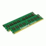 KINGSTON VALUERAM - DDR3L - KIT - 8 GO: 2 X 4 GO - DIMM 240 BROCHES - 1600 MHZ / PC3L-12800 - MÉMOIRE SANS TAMPON