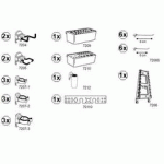 KUPPER - KIT COMPLET DE 30 CROCHETS, POTS, BACS ET SUPPORTS D'OUTILS