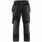 PANTALON DE TRAVAIL ARTISAN STRETCH GRIS FONCÉ/NOIR TAILLE 46 - BLAKLADER