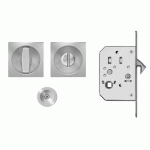 POIGNÉES CUVETTES POUR PORTE À GALANDAGE - CARRÉES - SÉRIE EPDQ 3 -INOX SATINÉ KARCHER DESIGN