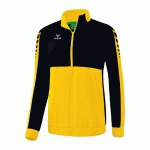 VESTE DE SURVÊTEMENT FEMME - ERIMA - SIX WINGS JAUNE/NOIR