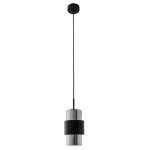 ZAMBELIS SUSPENSION 22002 EN VERRE ET MÉTAL NOIR MAT