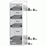 ARMOIRE SÉCURITÉ S-CLASSIC-90 S90.196.060.WDASR GRIS CLAIR