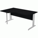BUREAU 90° GAUCHE PIEDS L MÉTAL FAST 160CM NOIR CHROME