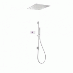 KIT DE DOUCHE THERMOSTATIQUE ÉLECTRONIQUE ET ENCASTRÉ SHOWER TECHNOLOGY AVEC CONTRÔLE ÉLECTRONIQUE COMPRIS (BLANC) - TRES 092863