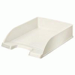 LOT DE 3 - CORBEILLE À COURRIER PLUS WOW, A4, POLYSTYRÈNE, BLANC