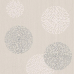 PAPIER PEINT MODERNE POUR CHAMBRE | PAPIER PEINT FLORAL MOTIF GRAPHIQUE | TAPISSERIE BEIGE CRÈME ORIGINALE IDÉAL POUR CUISINE - 10,05 X 0,53 M