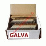 POINTES 34° CRANTÉES GALVA 2.8X63 BOITE DE 2200 AVEC GAZ