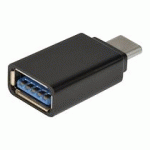 PORT DESIGNS 900142 CHANGEUR DE GENRE DE CÂBLE USB-C USB-A NOIR