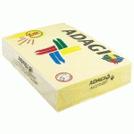PAPIER A4 COULEURS PASTEL JAUNE 80 G REY ADAGIO - RAMETTE DE 500 FEUILLES