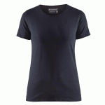 T-SHIRT FEMME GRIS FONCÉ TAILLE XS - 330410299800XS - MANUTAN COLLECTIVITÉS