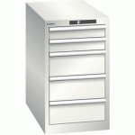 ARMOIRE BLANC GRIS 411X725X700 AVEC 5 TIR. 75KG _ 78.449.180 - LISTA