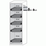 ARMOIRE SÉCURITÉ S-CLASSIC-90 S90.196.060.WDAS GRIS CLAIR