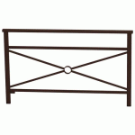 BARRIÈRE VENISE 1.50 M STRUCT SIMPLE CROIX ZINC MARRON 8017 - PROCITY