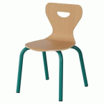 CHAISE MALIBU 4P - T2 - COQUE HÊTRE / ALU BLEU 5018 - MANUTAN EXPERT