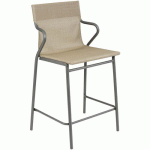 FAUTEUILS MIDDLE HORIZON NOISETTE/TITANE - LAFUMA MOBILIER