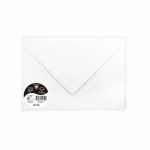 LOT DE 3 - PAQUET DE 20 ENVELOPPES POLLEN 162X229MM 120G/M² - BLANC