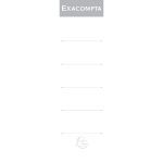 ETIQUETTES AUTOCOLLANTE POUR DOS DE CLASSEUR À LEVIER. 70MM DE LARGEUR - BLANC